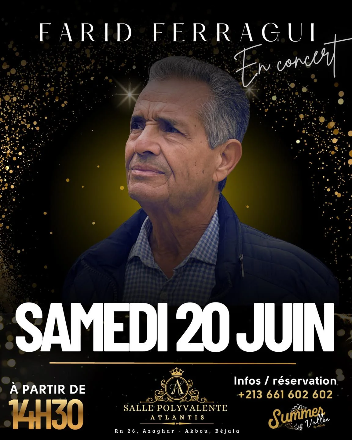 Affiche Farid Ferragui en concert à Akbou