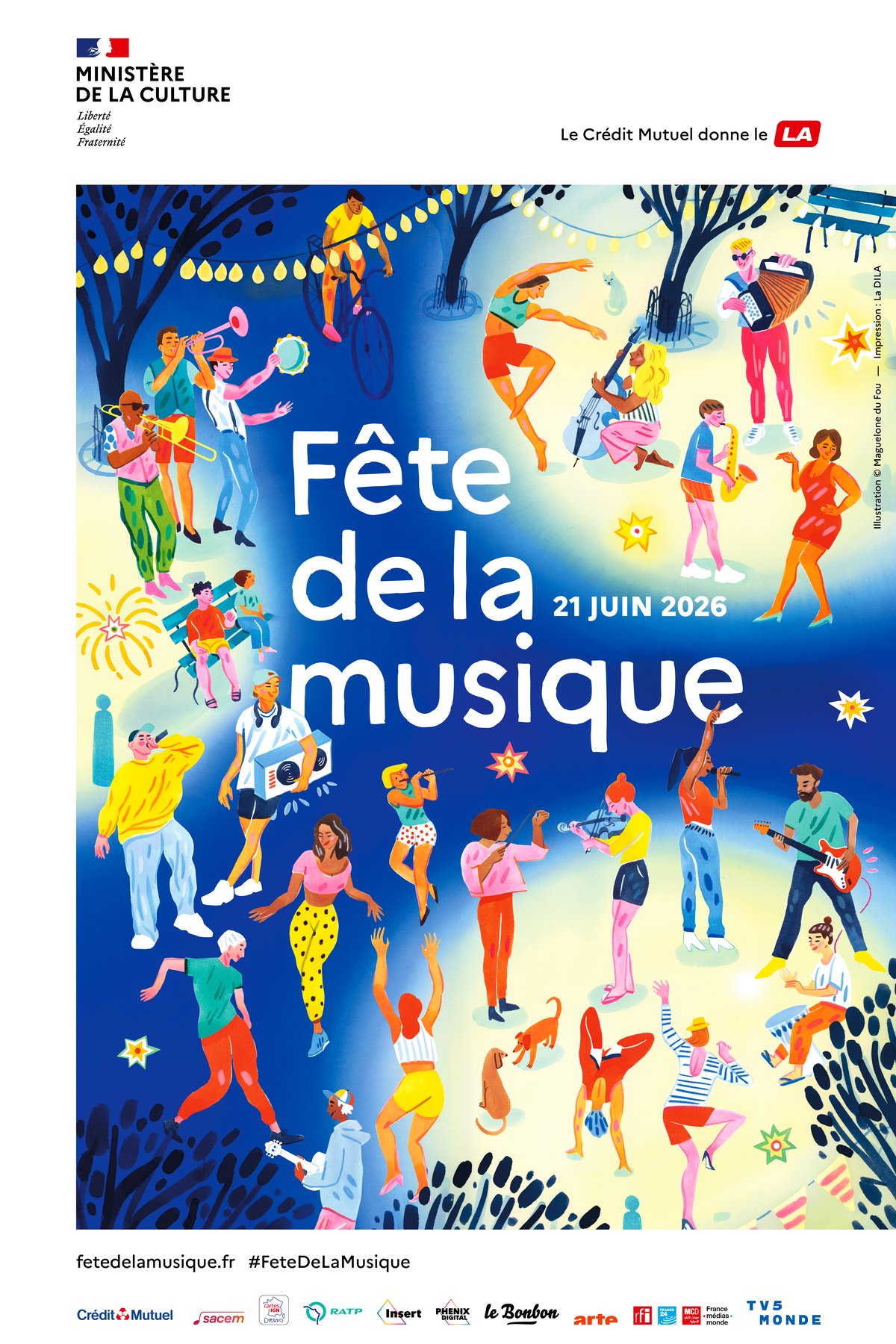 Affiche officielle Fête de la musique 2026