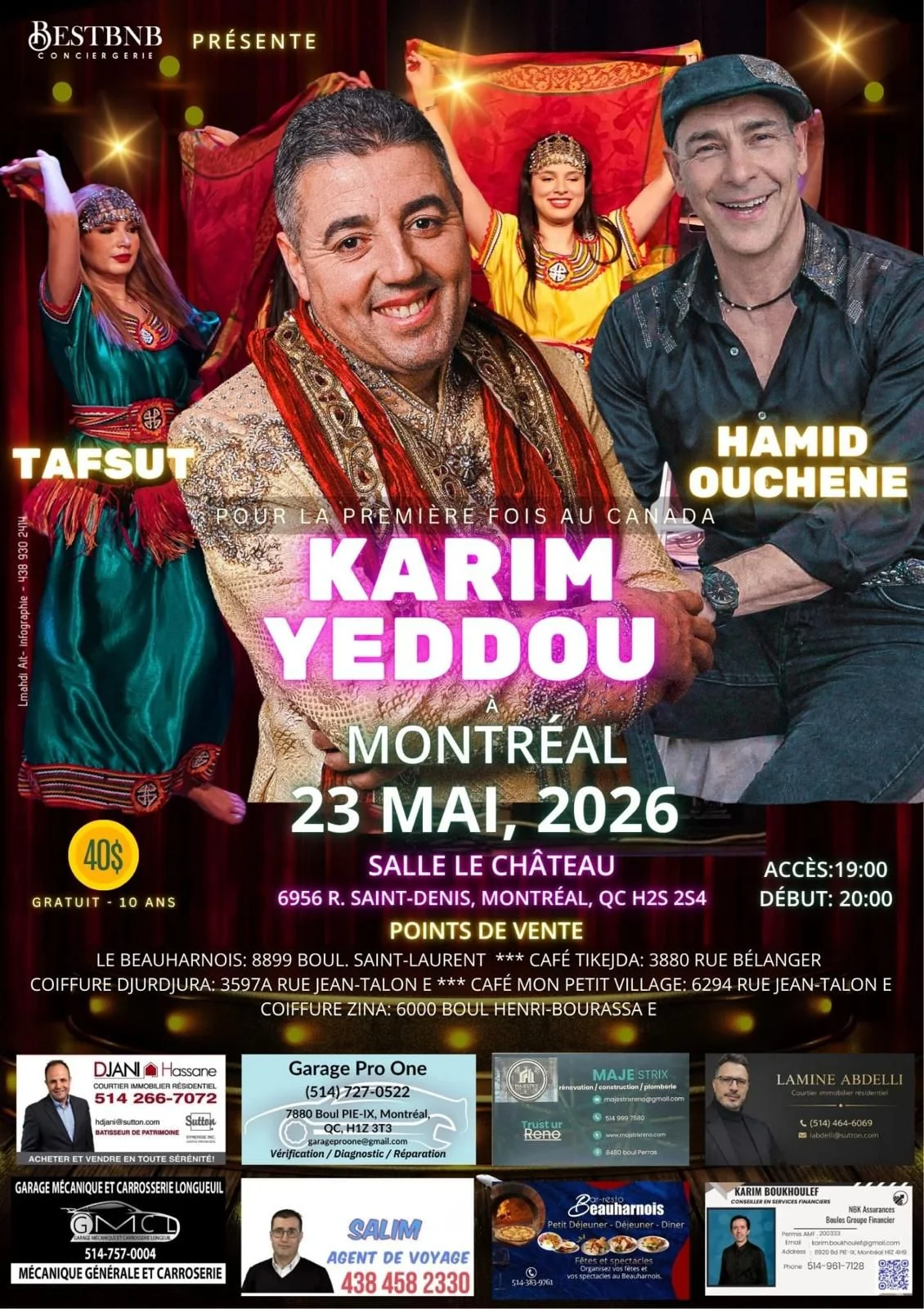 Affiche Karim Yeddou à Montréal au Théâtre Le Château